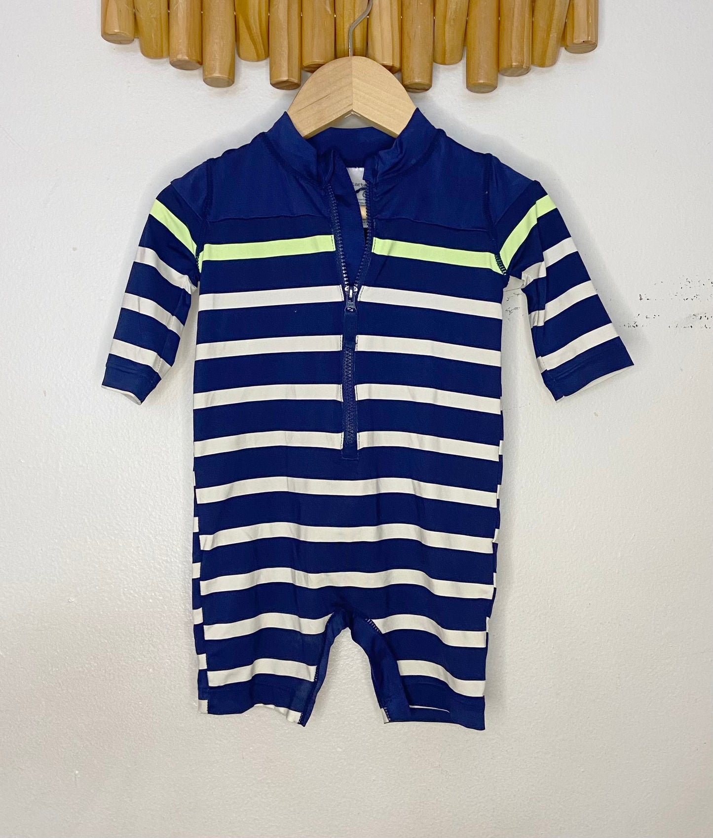 Classic blue stripes swimsuit 6m