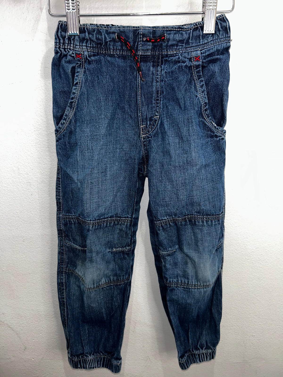Blue knee detail pull-on jeans 4y