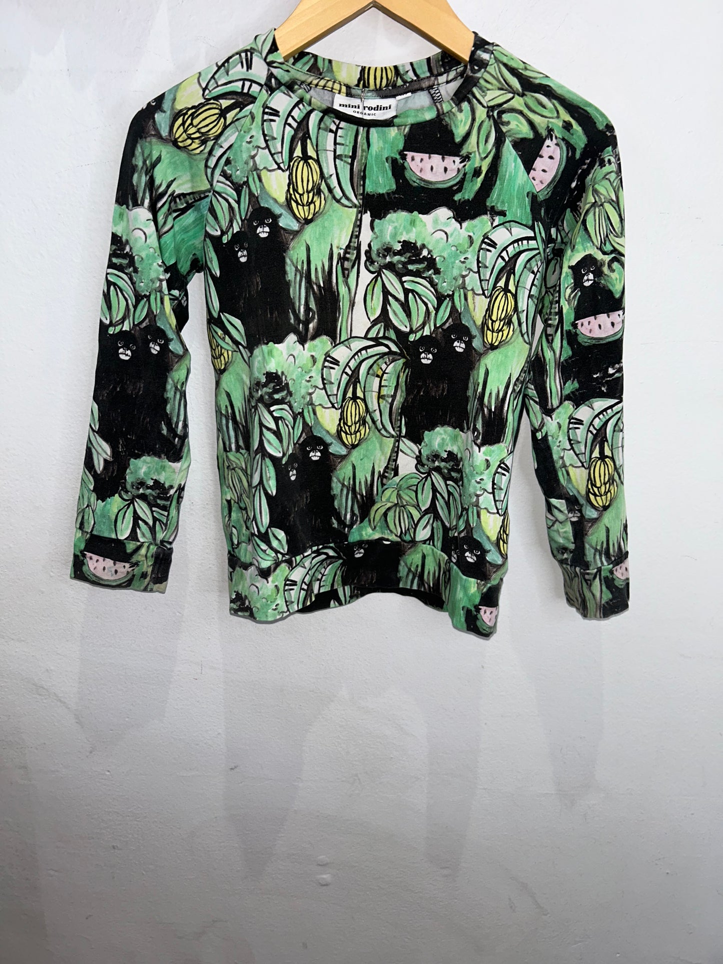 Mini Rodini monkey longsleeve 5-6y
