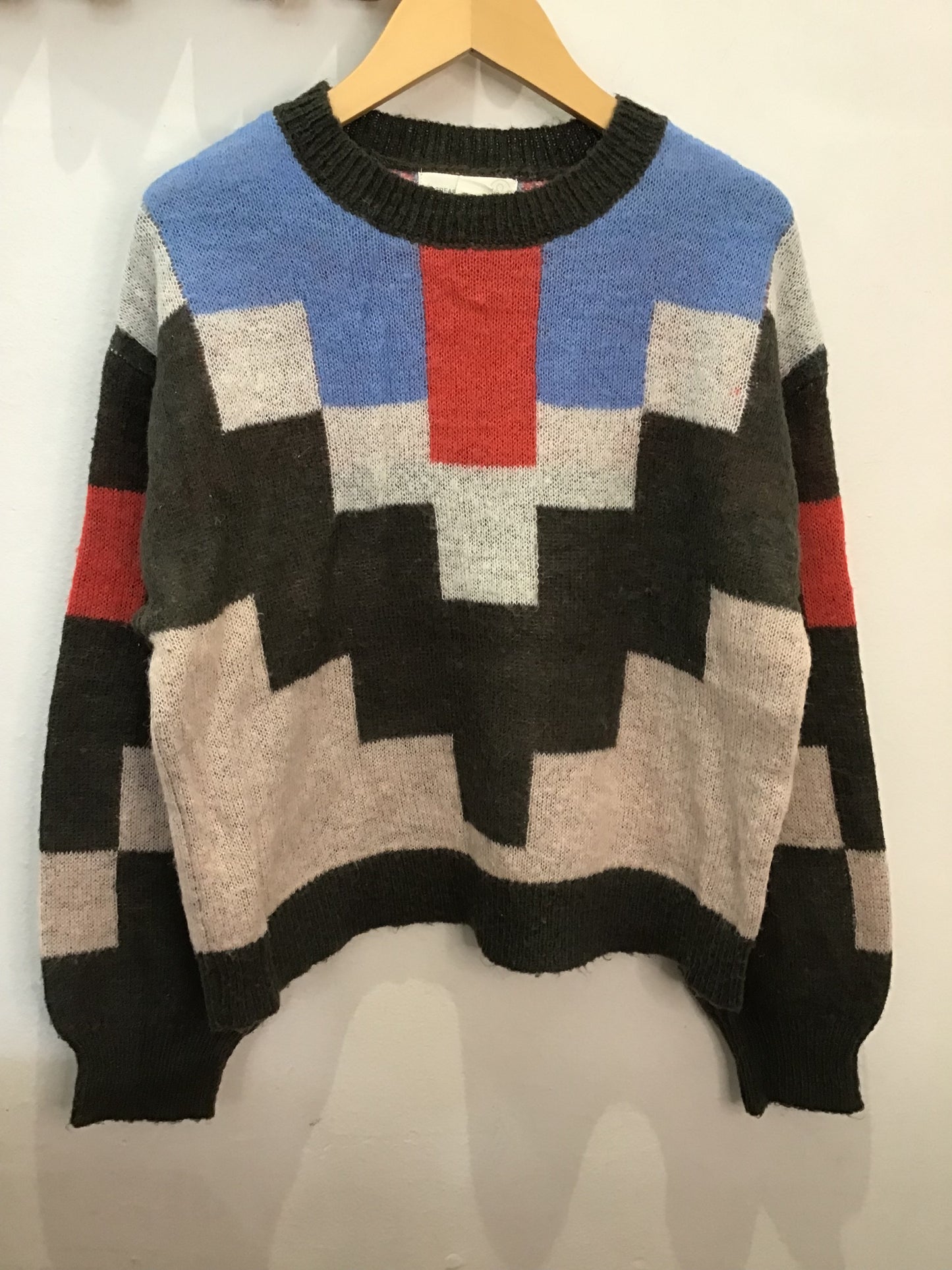 Sweater square pattern soft 8-10y