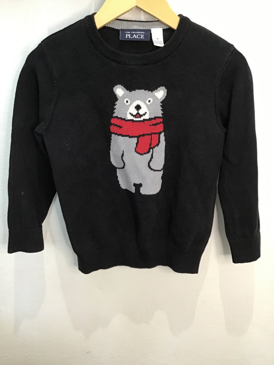Sweater black bear 4y