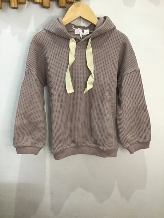 Jamie Kay lavender waffle hoodie 5y NEW