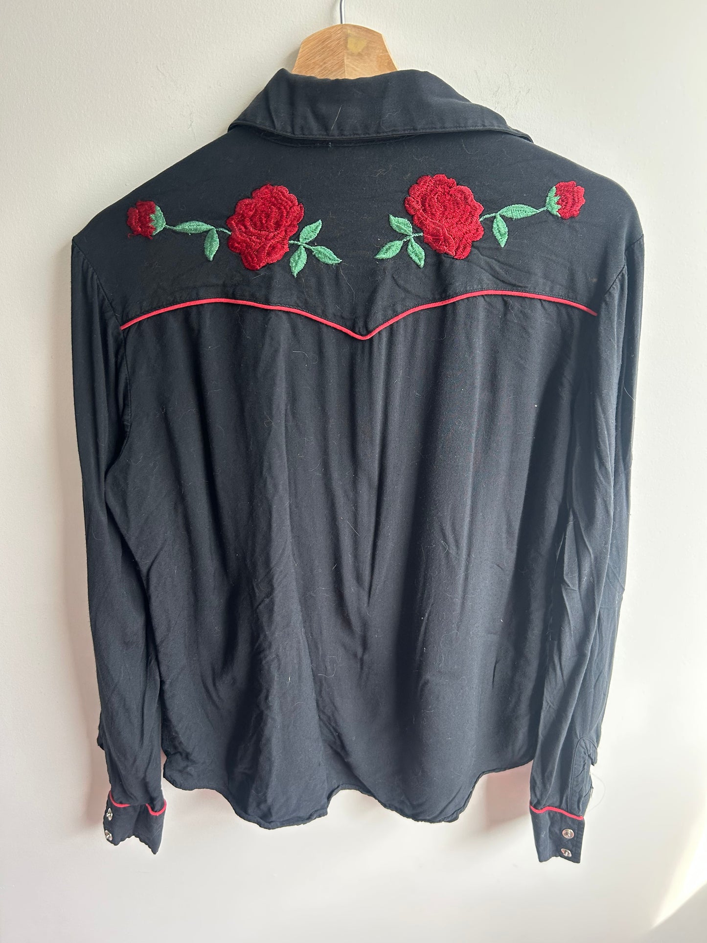 Black western shirt S