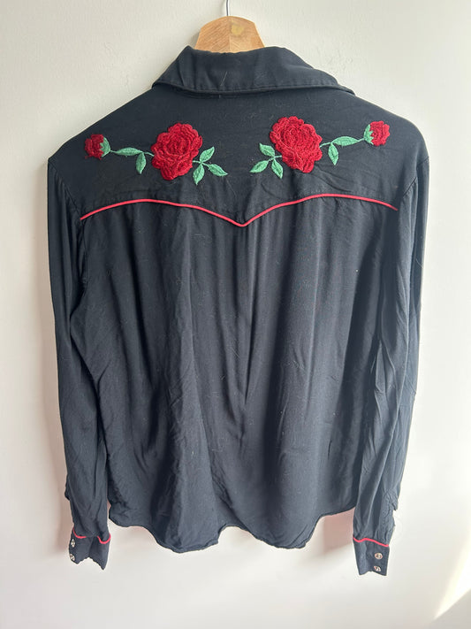 Black western shirt S