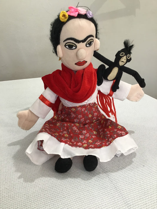 Frida Kahlo weighted doll