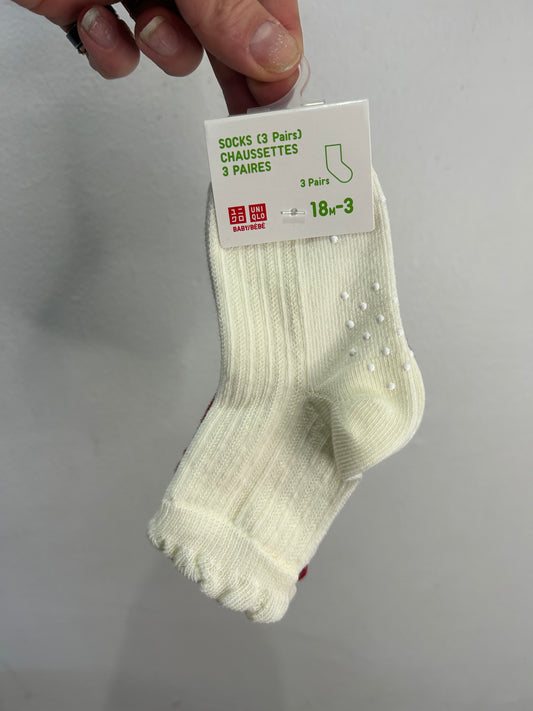 3 pack socks NEW 18m-3y