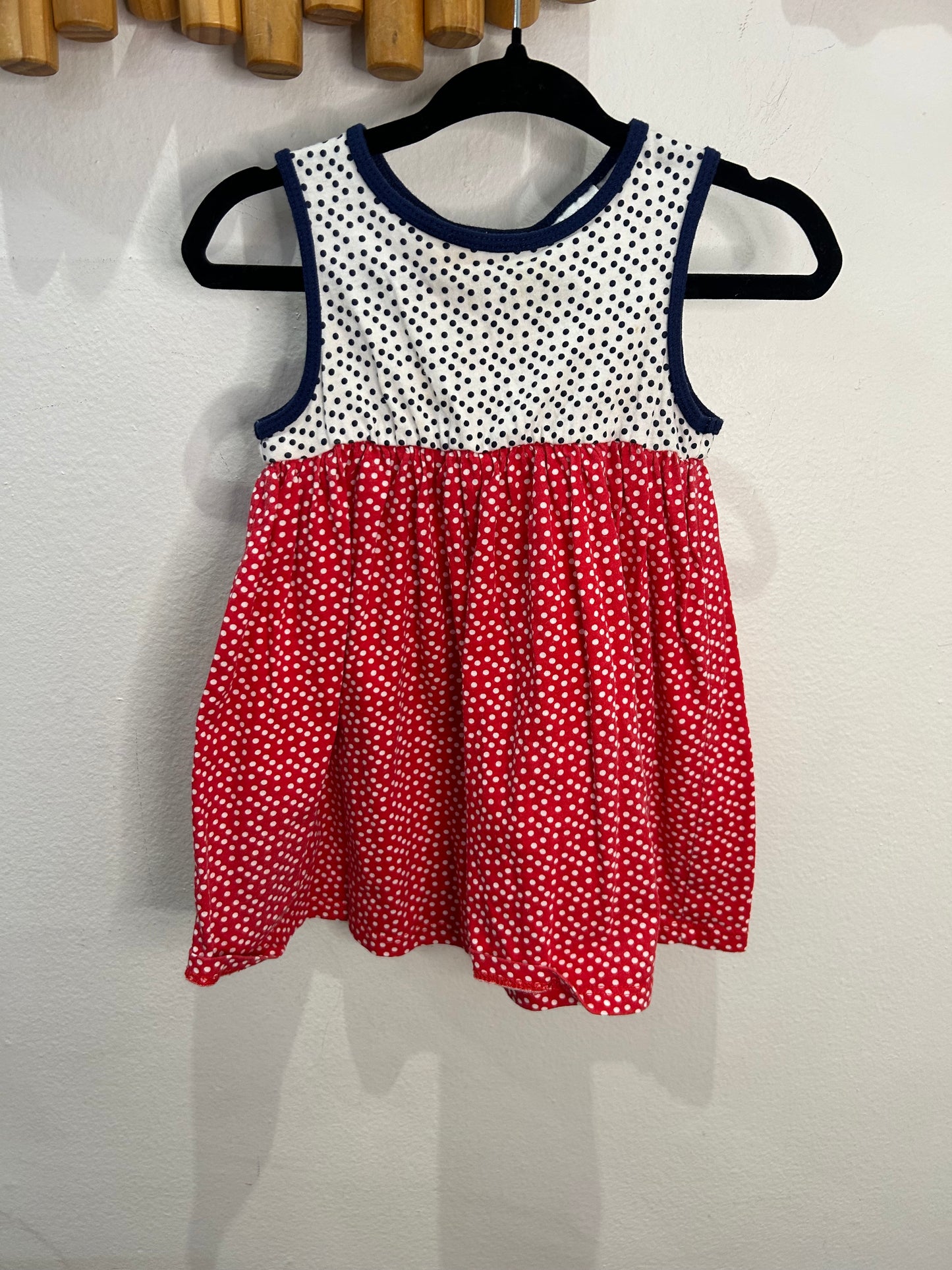 Polka dots summer dress 12m