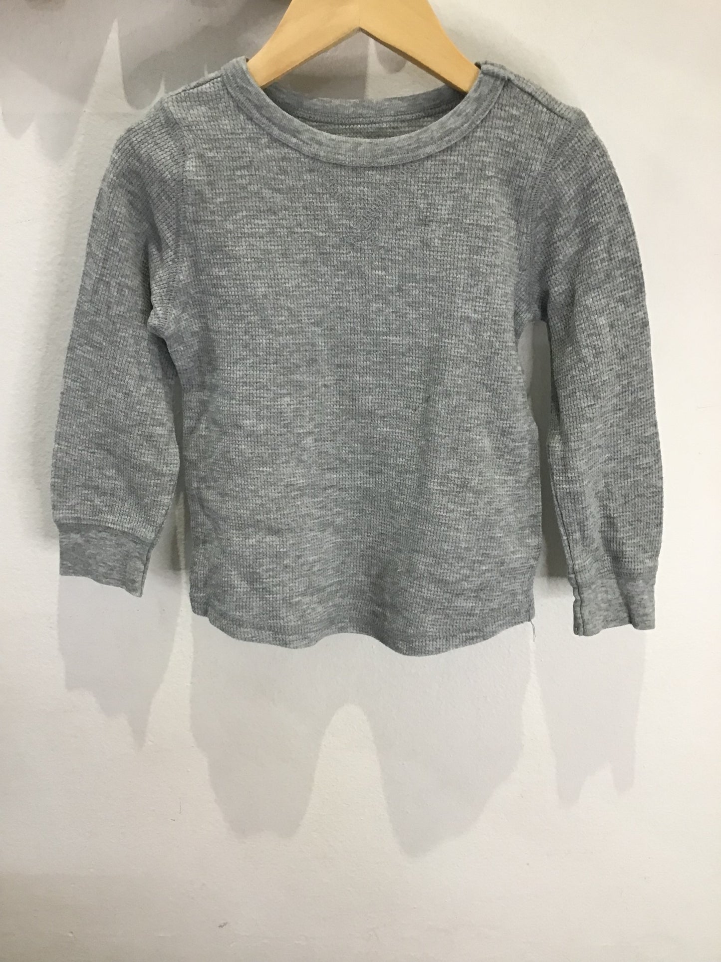 Grey waffle longsleeve 3y