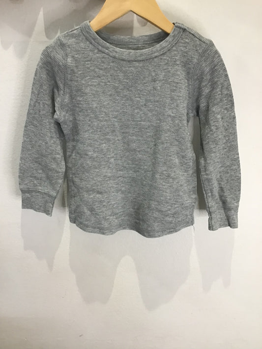 Grey waffle longsleeve 3y
