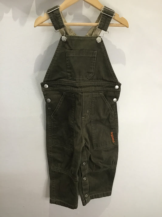 Oversized overalls green 18-24m