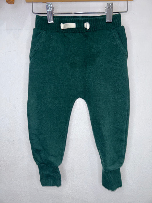 Drop crotch Forest Green Sweat Pants 12-18m