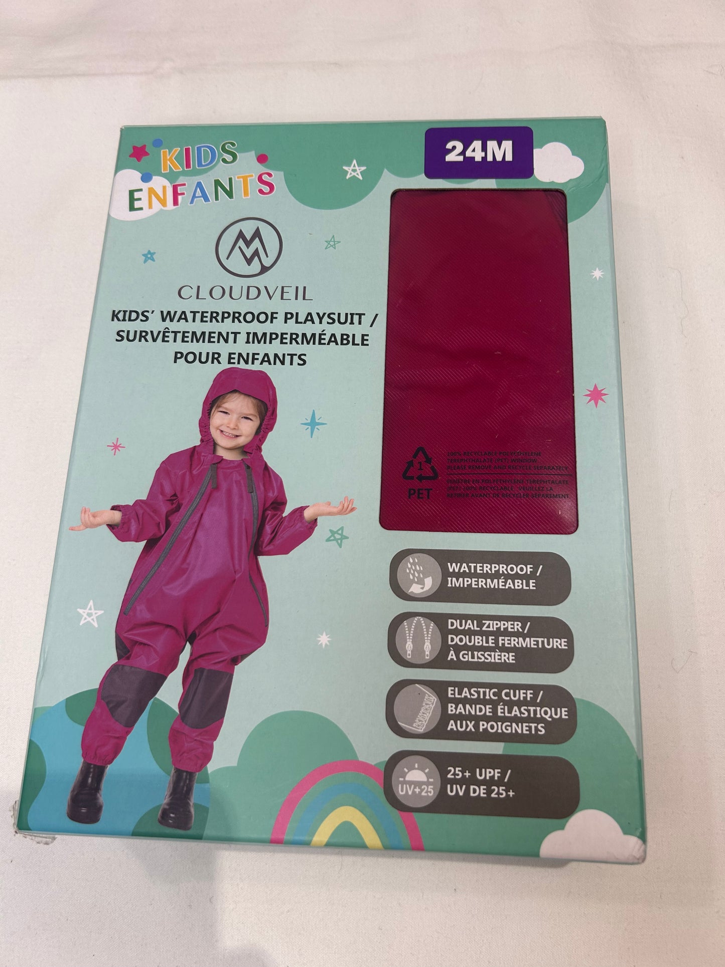 Cloudveil waterproof rain suit 24m NEW