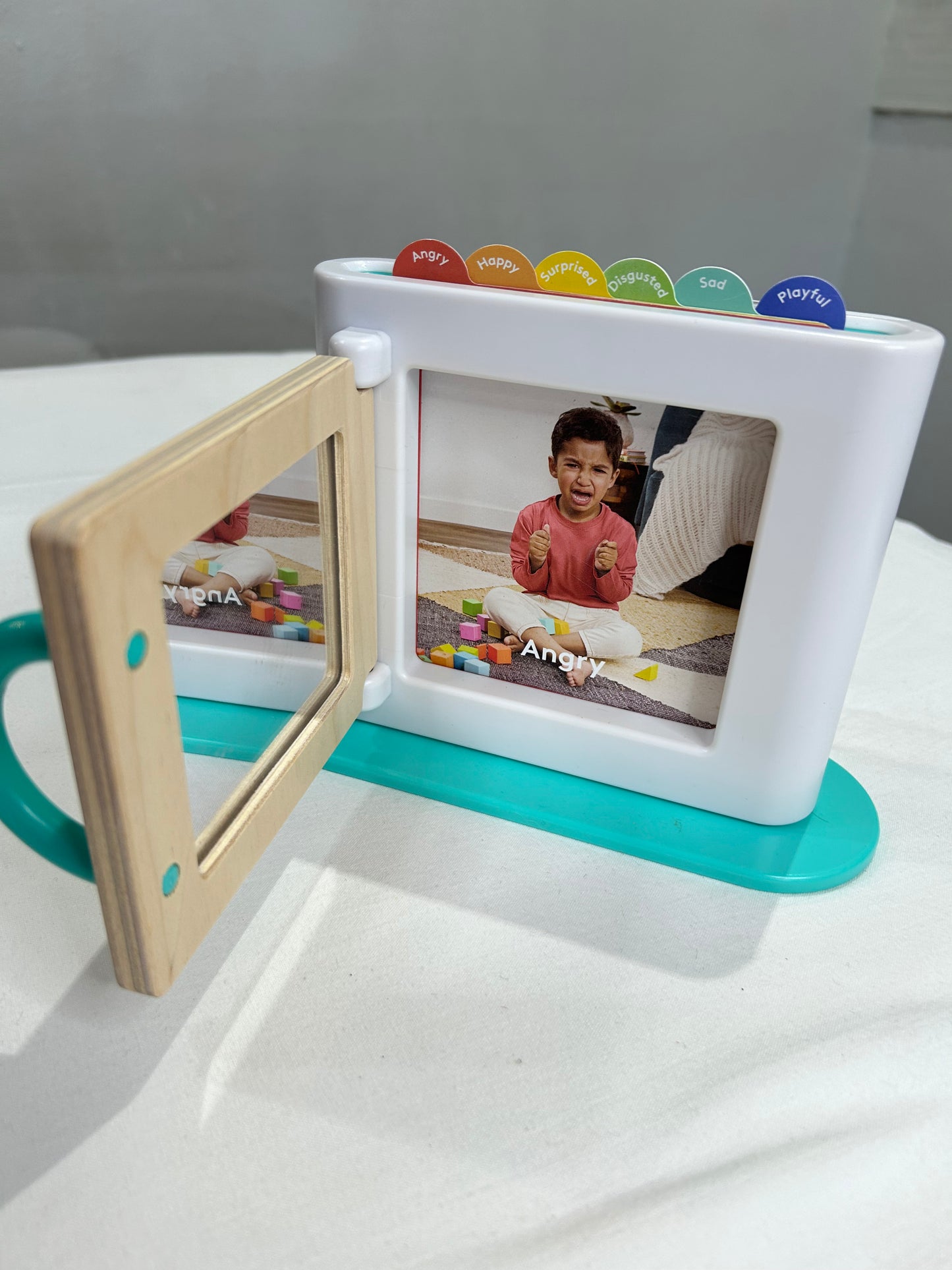 Lovevery feelings cards with stand