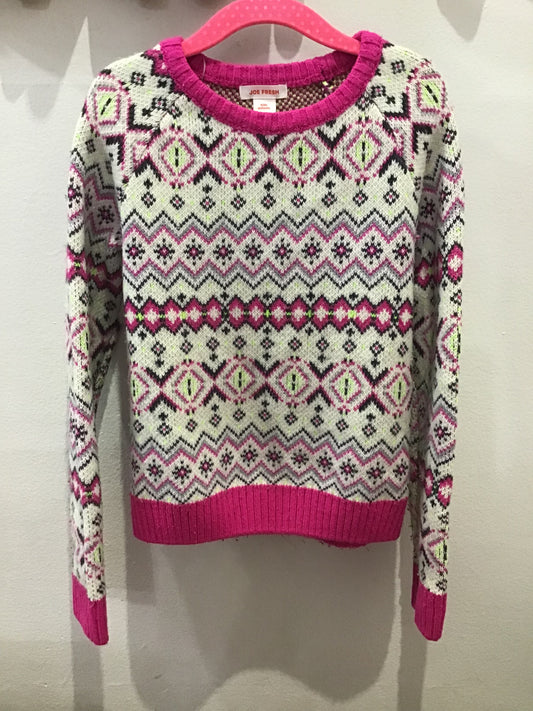 Sweater pink printed 6y