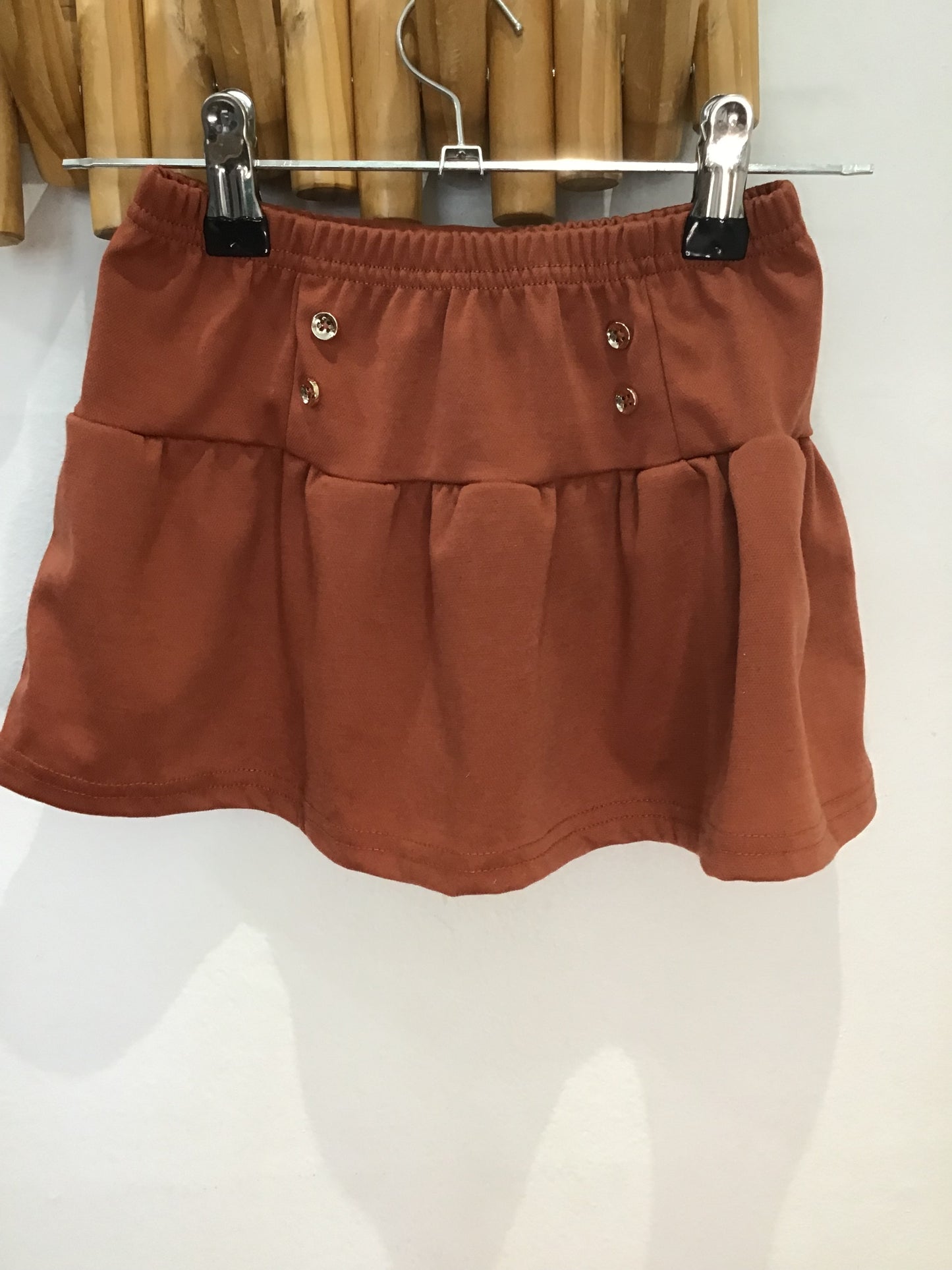 Orange mini skirt 18m