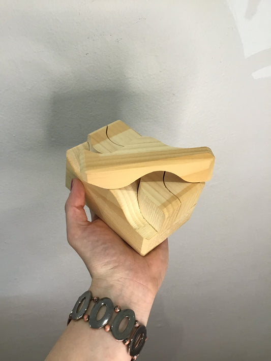 Nine piece 3 puzzle - handmade