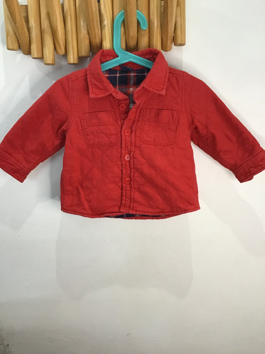 Red shirt jacket 12-18m