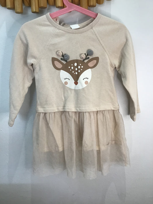 Dress deer tulle 2-3y