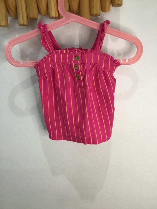 Tanktop pink stripe 3m