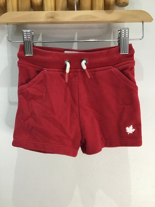 Shorts red maple leaf 2y