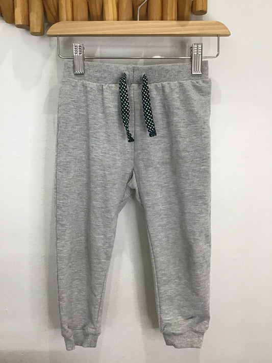 Pants grey joggers w fun drawstring 4y