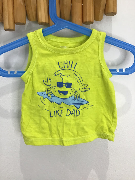 Tanktop chill like dad 0-3m