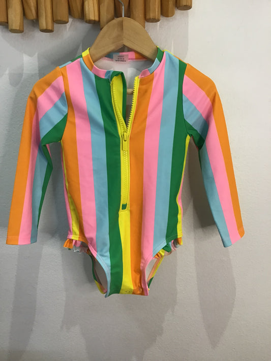 Swimsuit vertical stripes 18-24m