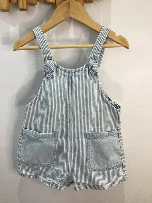 Romper shorty striped denim 18-24m