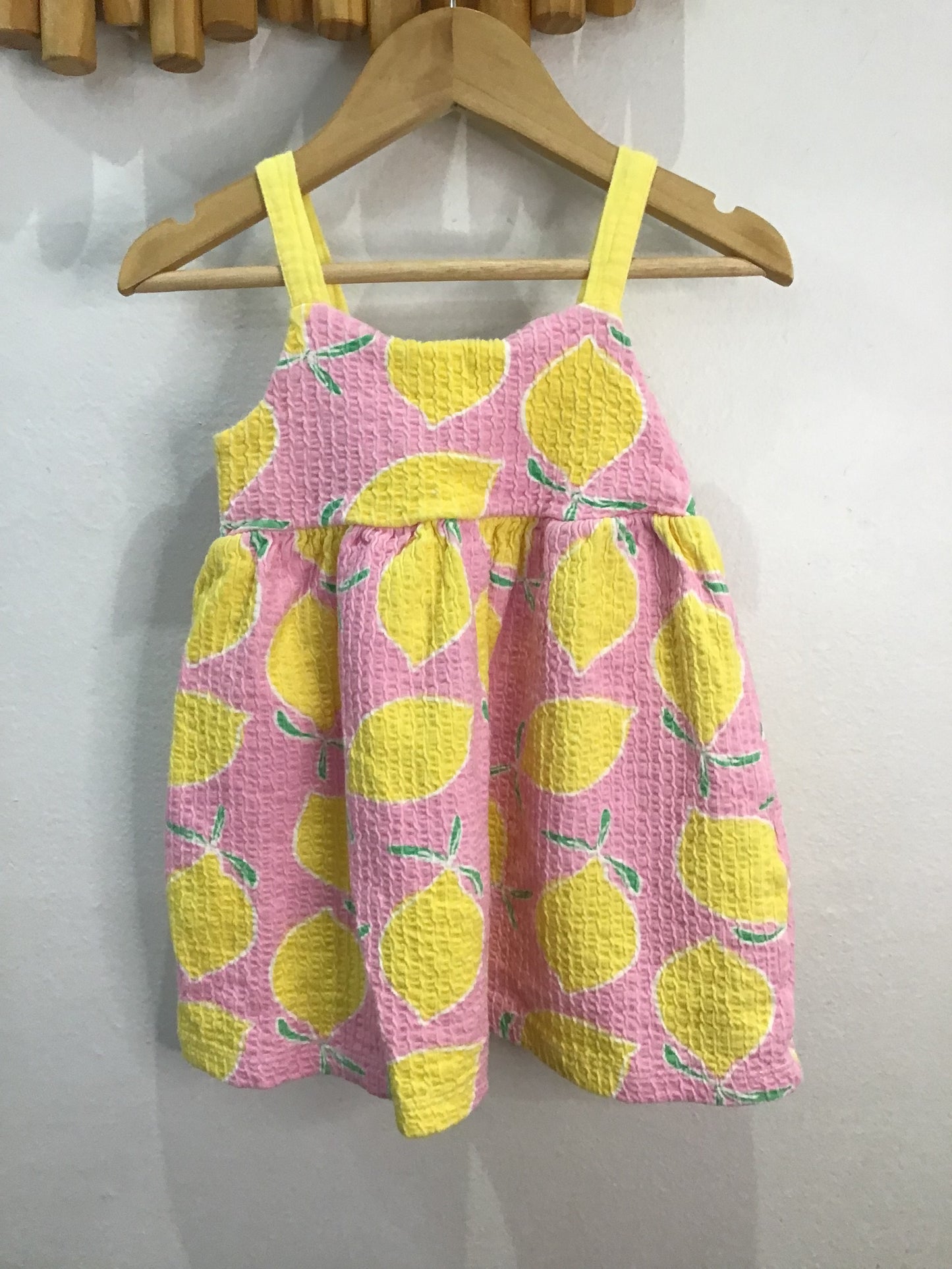 Dress textured lemons 2y