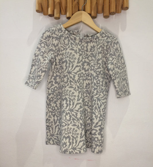 Leopard knit dress 3-4y