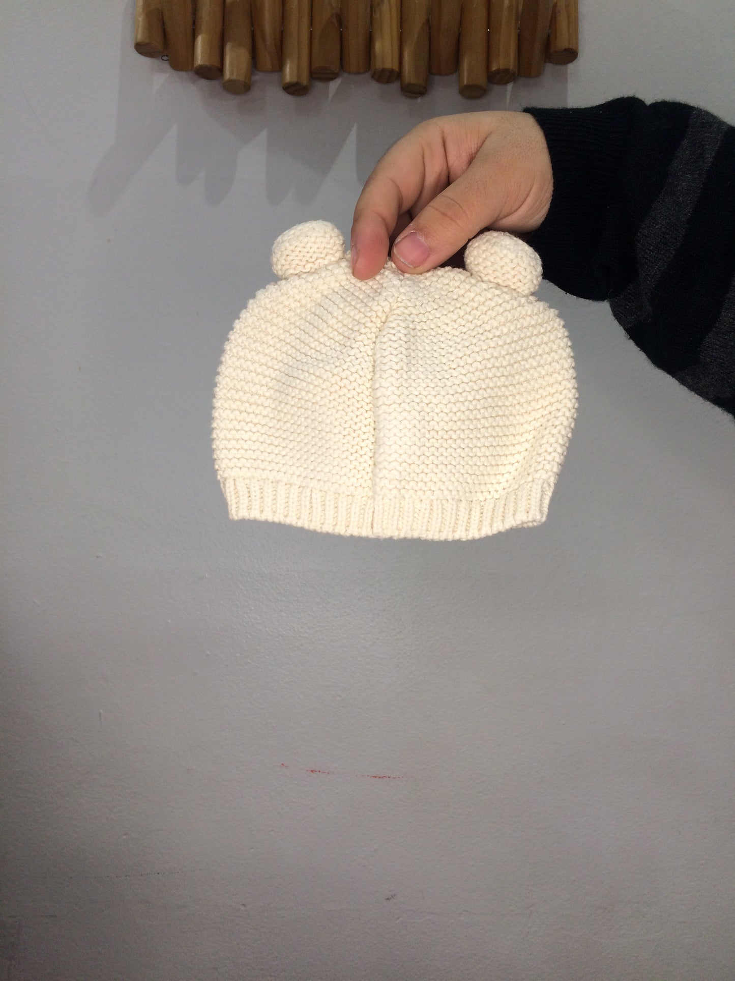 Two pack ears knit hat 0-12m