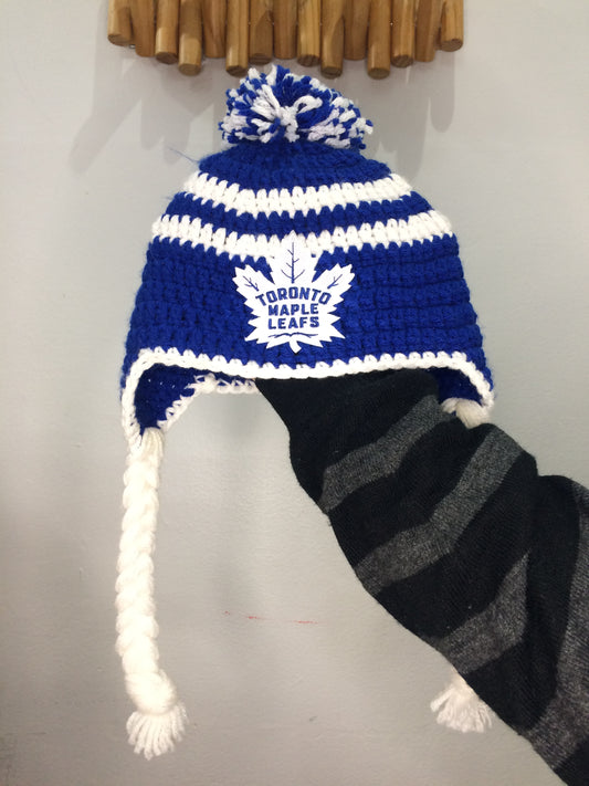 Leafs knit hat 12-24m