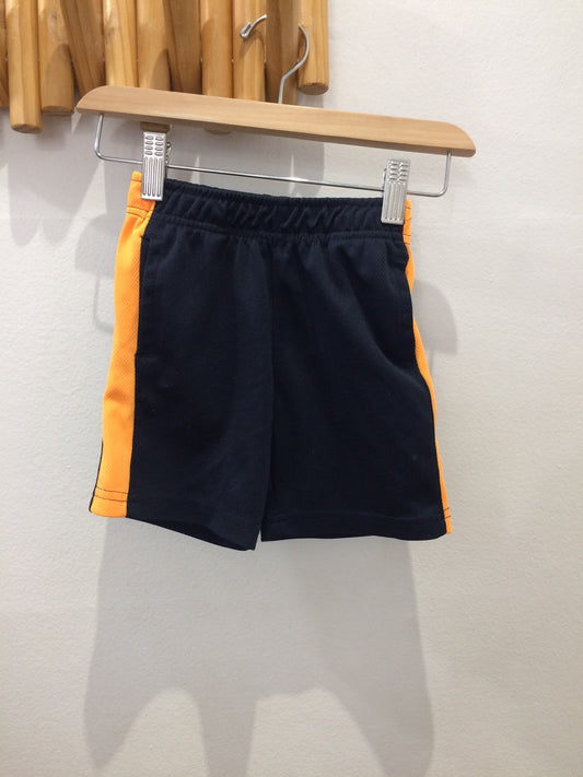 Orange stripe basketball shorts 2y