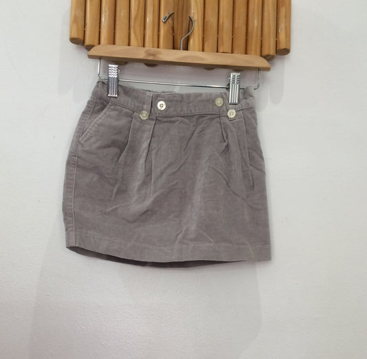Grey velour skirt 7-8y
