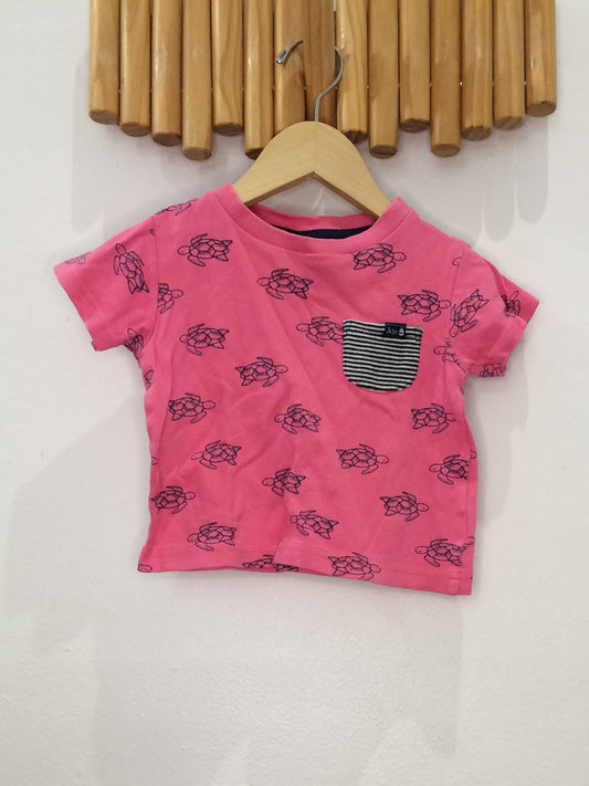 Jojomamanbebe turtle tee 12-18m*