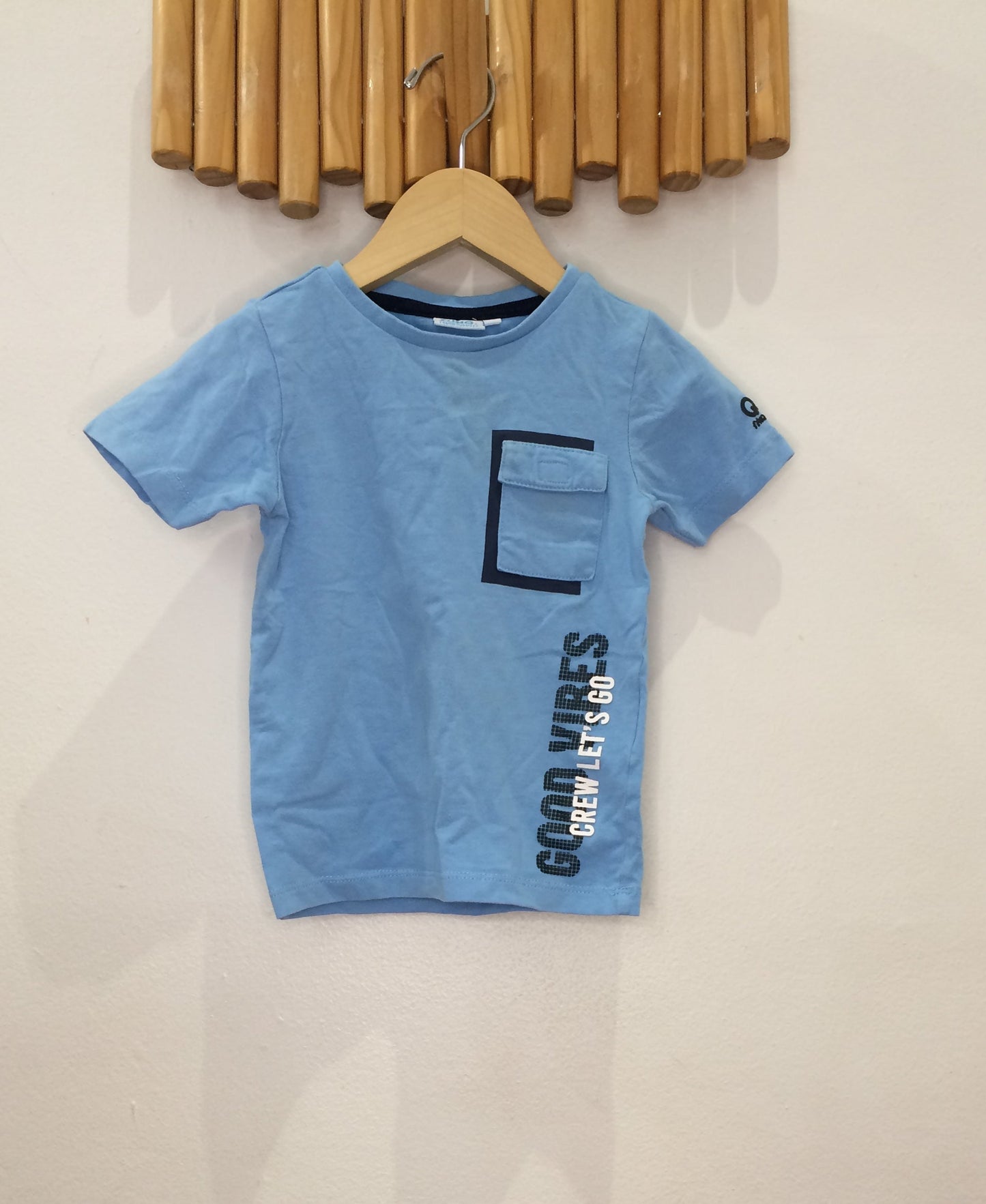 Good vibes blue tee 2y