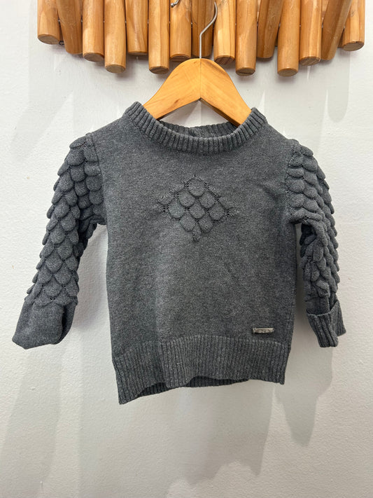 Grey scales sweater set 12m