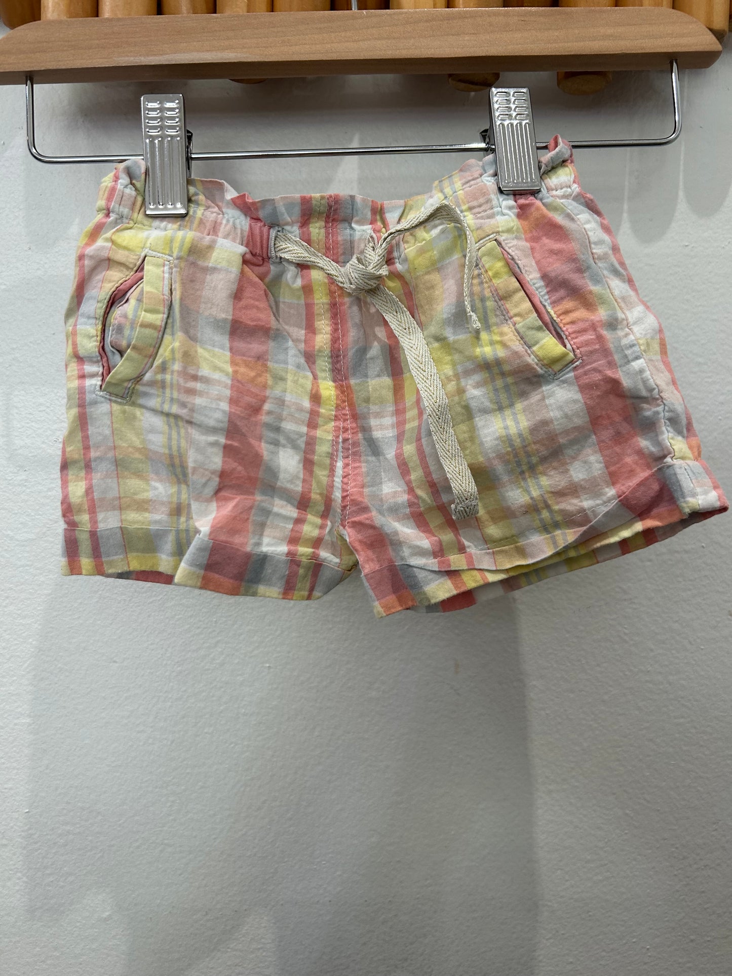 Bout'chou breezy checkered shorts 6m