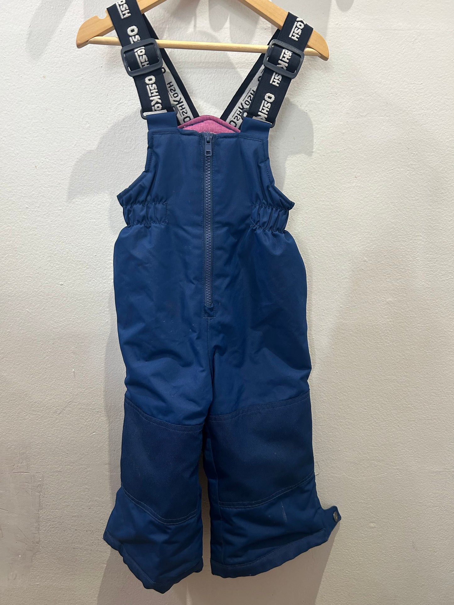 Snow bib pants - Blue and pink 24m