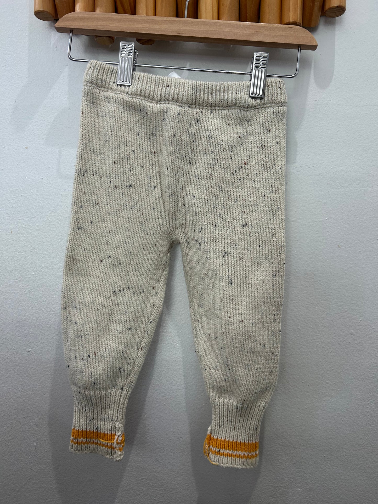 Pants- beige sweater 12-18m