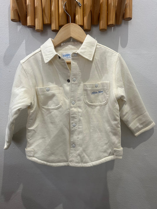 Cream overshirt 2y