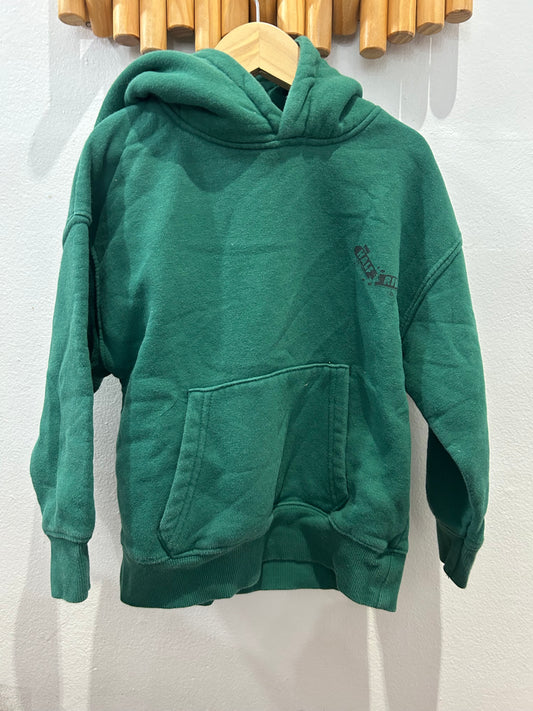 Green half ride hoodie 6y