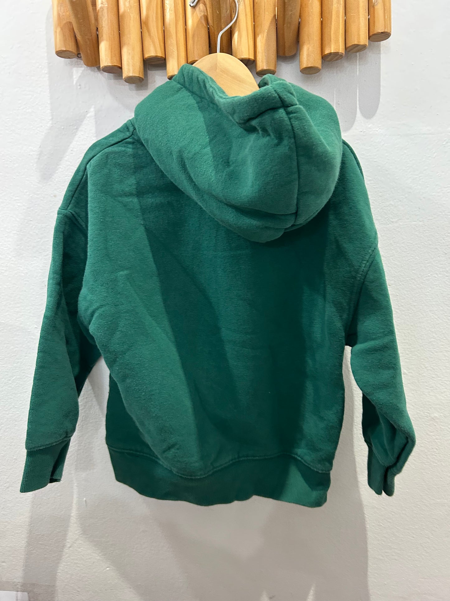 Green half ride hoodie 6y