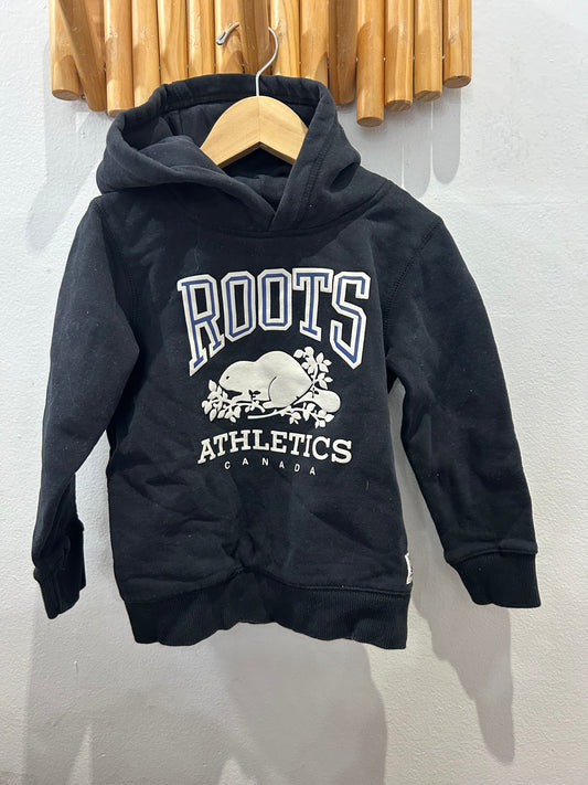 Roots black hoodie 5y