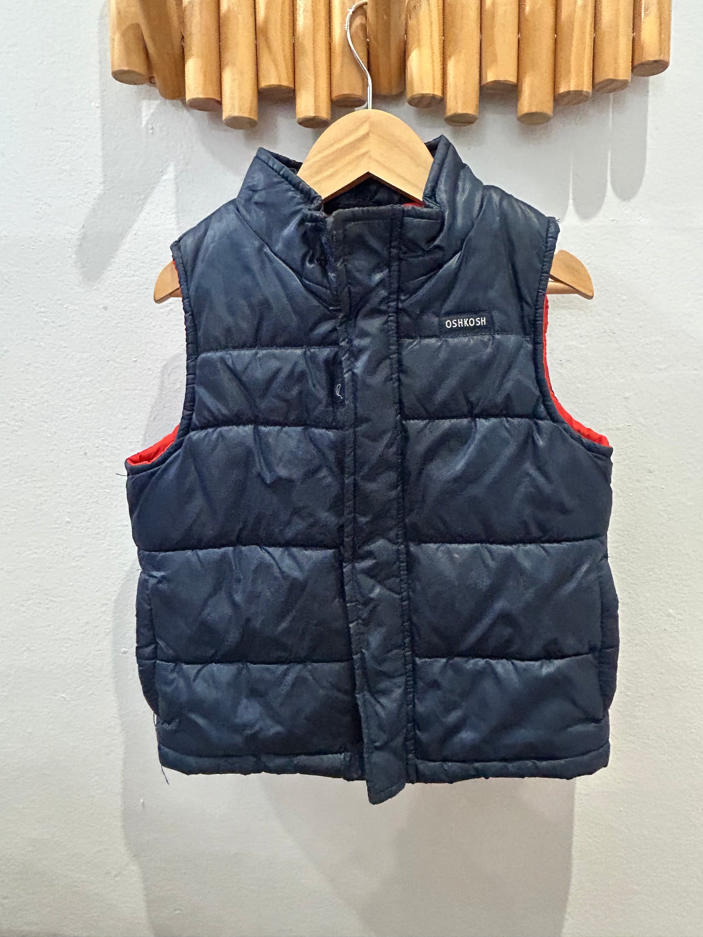 Navy OK puffer vest 4y