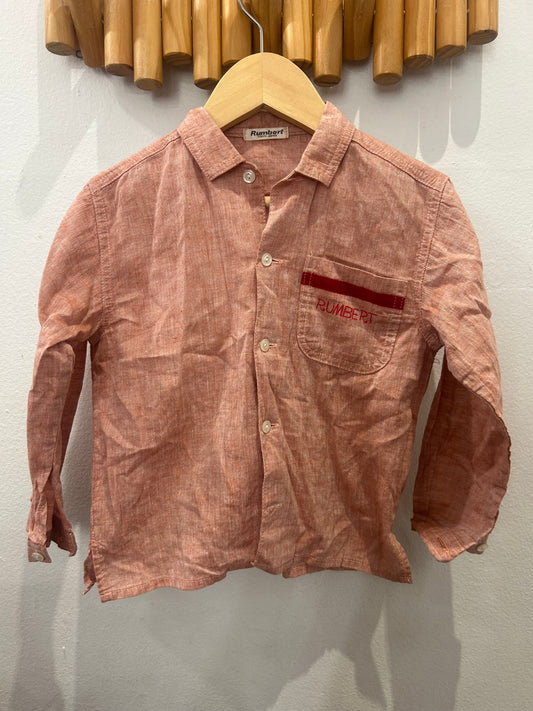 Japanese linen blend shirt 3-4y