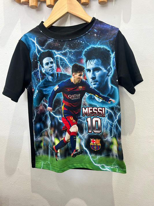 Messi jersey-style tee 5y