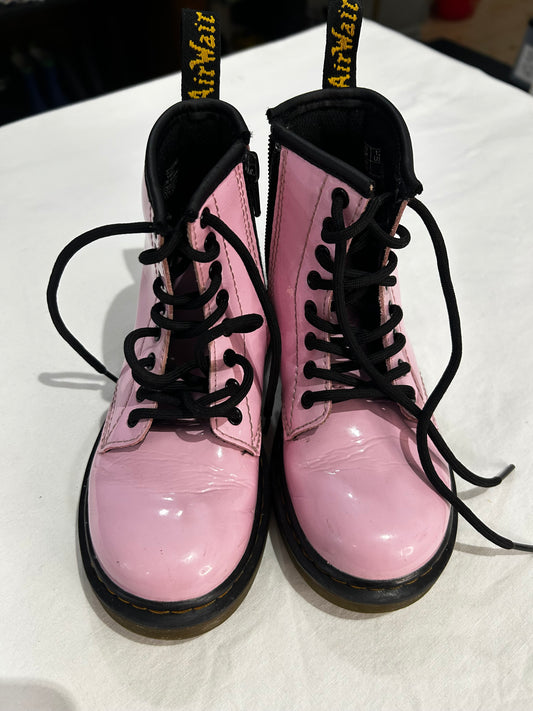 C12 pink combat boots