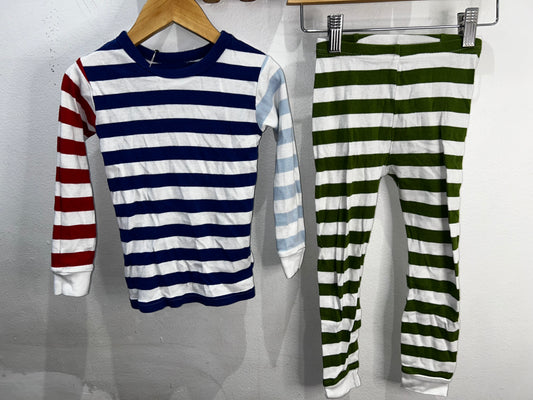 Colourful stripes pyjamas 4y
