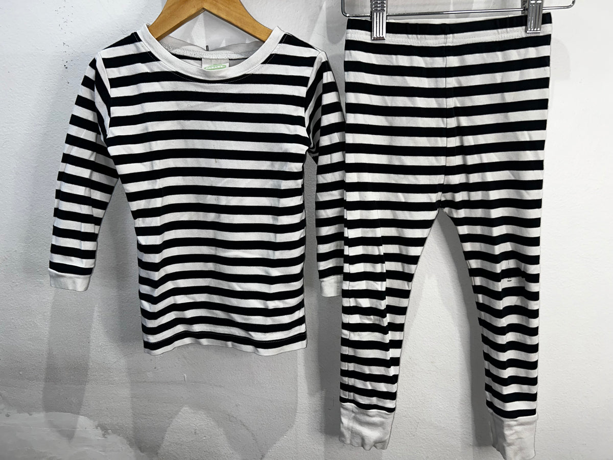 Parade Organics black striped pyjamas 4y